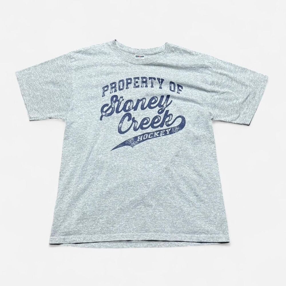 Jerzees grey stoney creek hockey Large size (width 20in, length 25in) T shirt